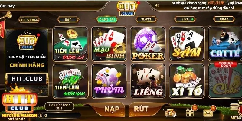 Cơ bản trùng lặp về game bài siêu hấp dẫn tại Hitclub